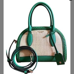 Kate spade satchel / crossbody  green ..NWT